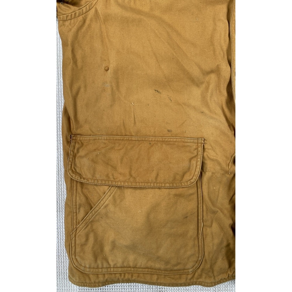Vintage American Outfitters Game Hunting Jacket Beige Corduroy Collar USA - Picture 6 of 15